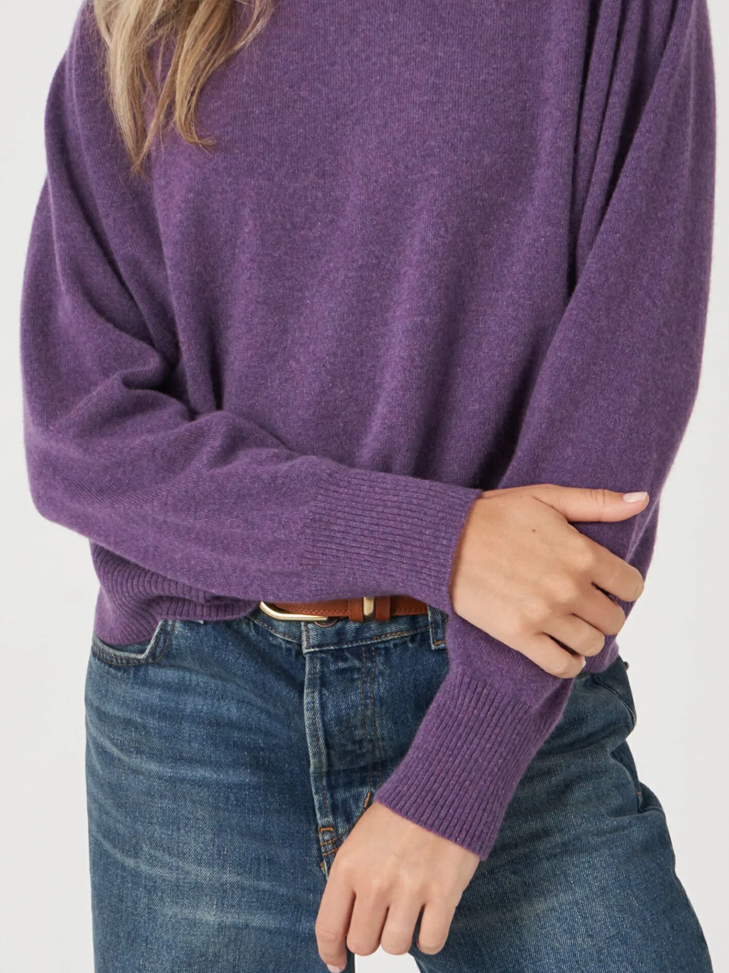 Trui Met Opstaande Kraag En Zadelmouwen