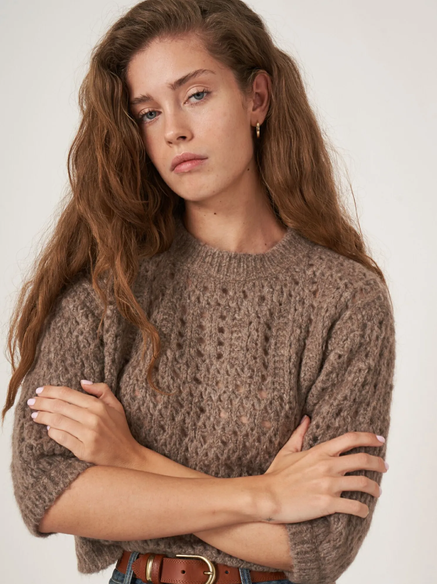 Trui Met Pointelle Details