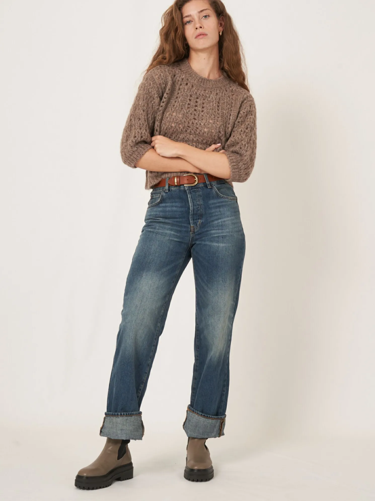 Trui Met Pointelle Details