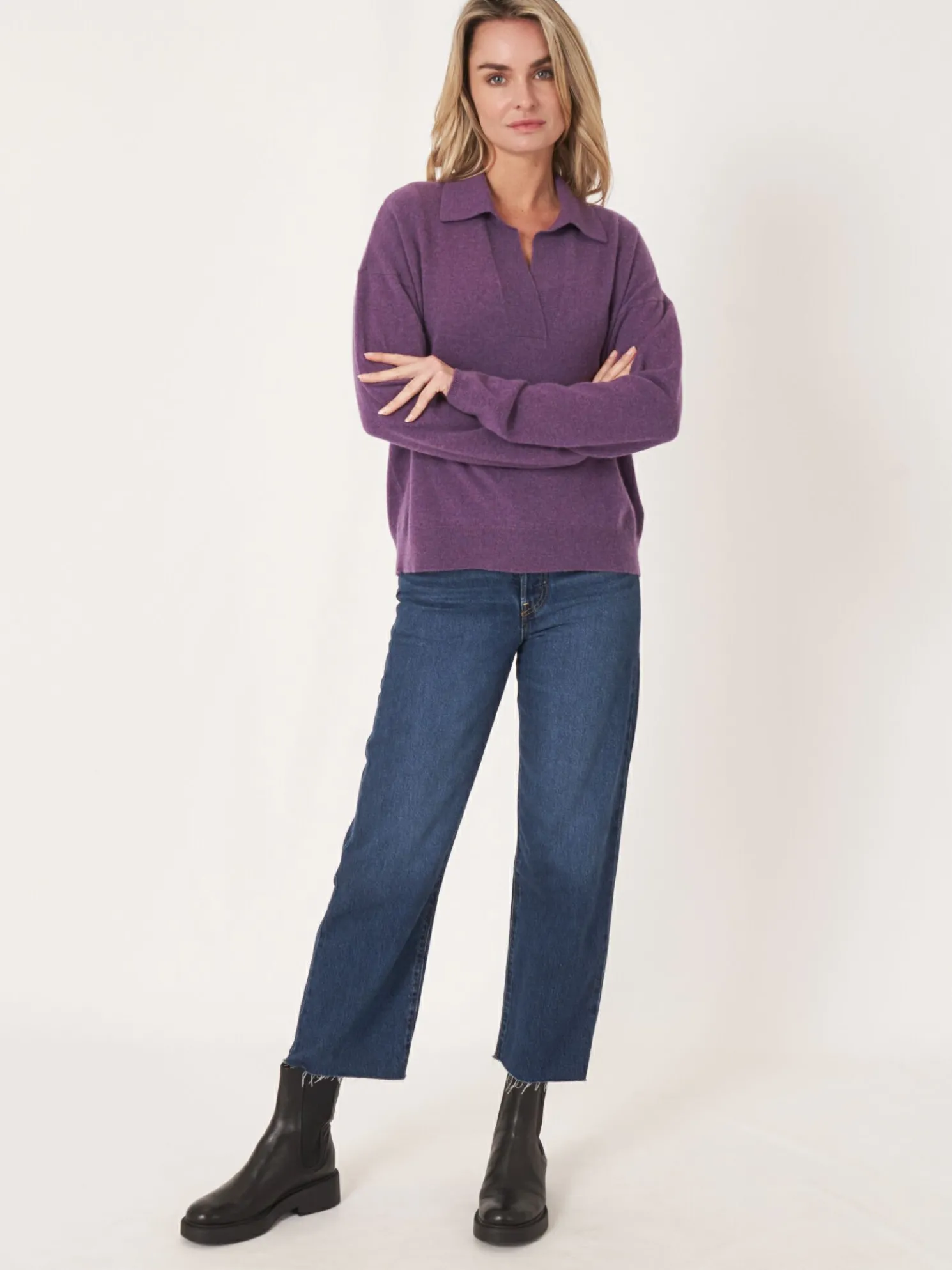 Trui Met Polokraag Van Biologisch Cashmere