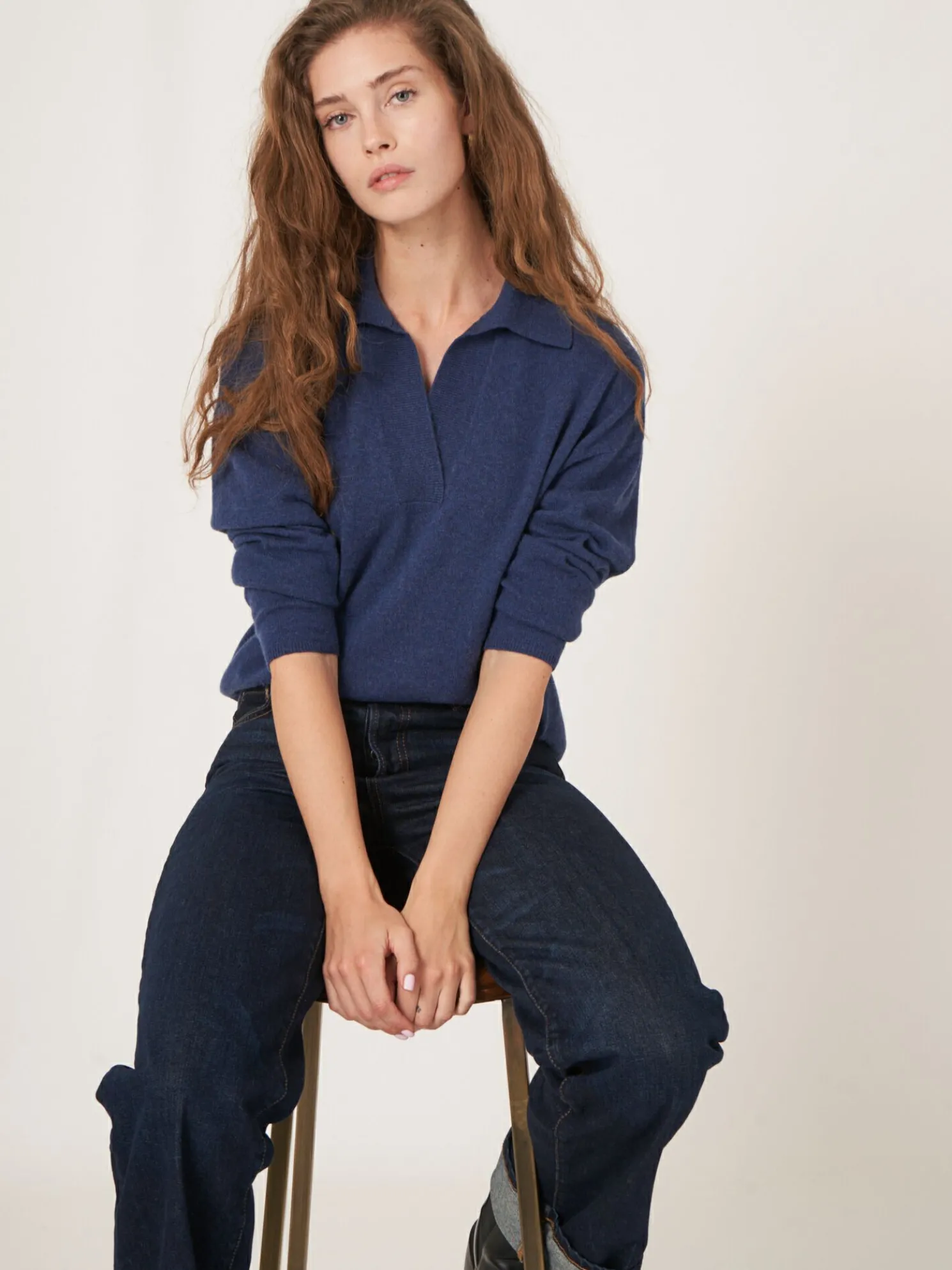 Trui Met Polokraag Van Biologisch Cashmere